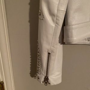 Studded leather jacket